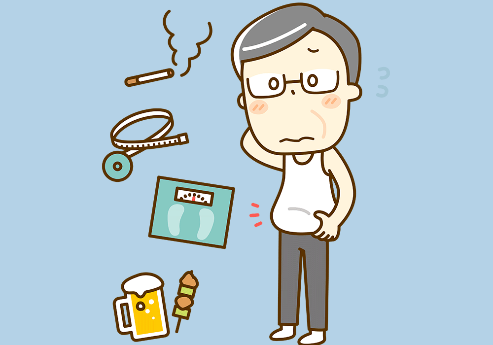 太った中年男性